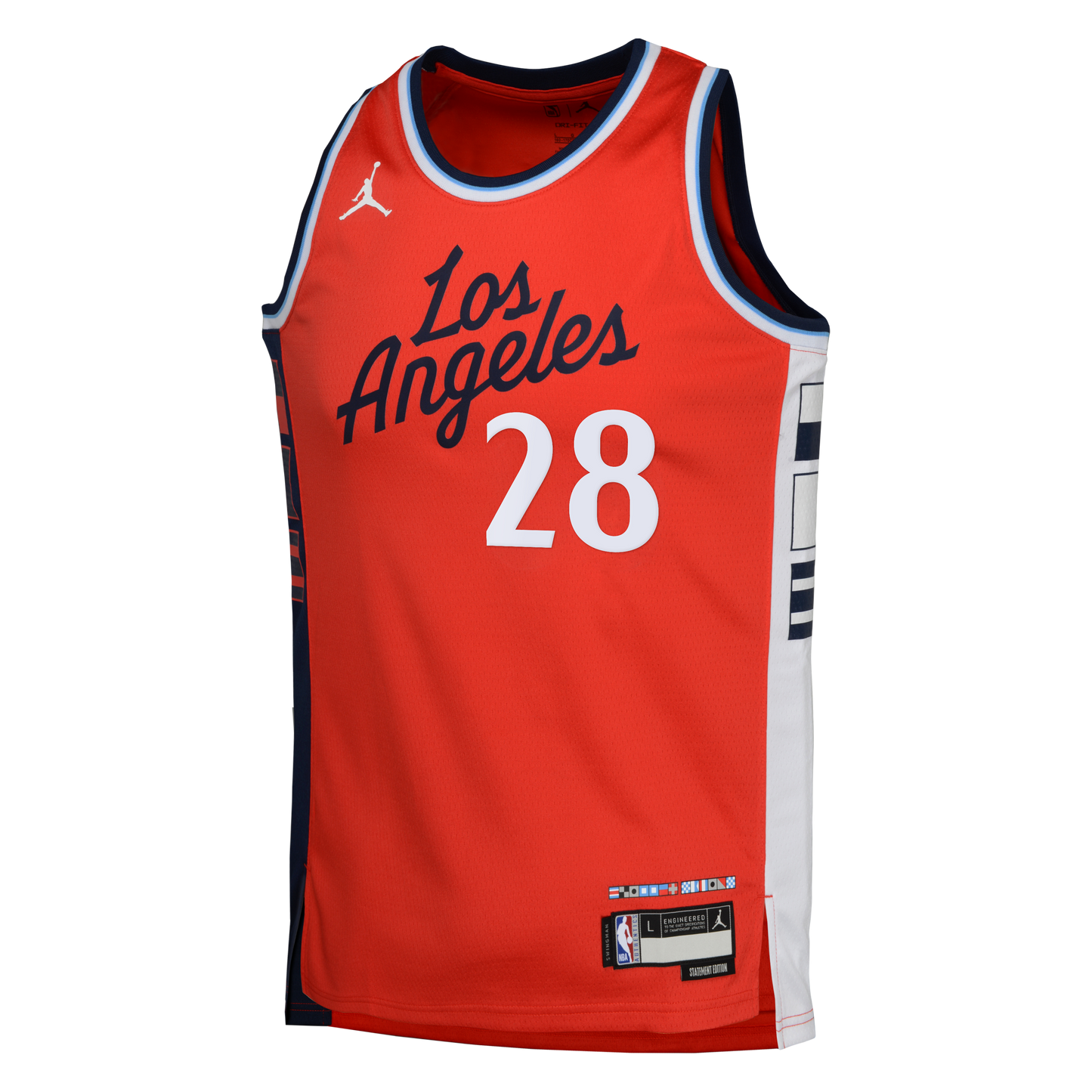 LA Clippers Jordan Brand Statement Edition Swingman Jersey - Red - Rui Hachimura - Youth