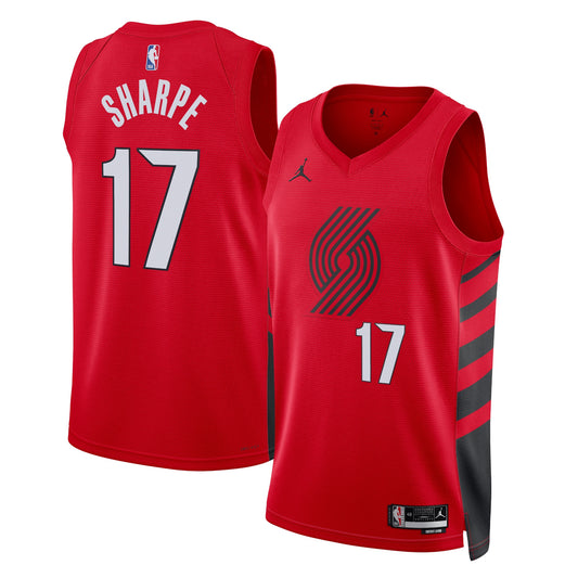 Portland Trail Blazers Jordan Statement Edition Swingman Jersey - Red - Shaedon Sharpe - Unisex
