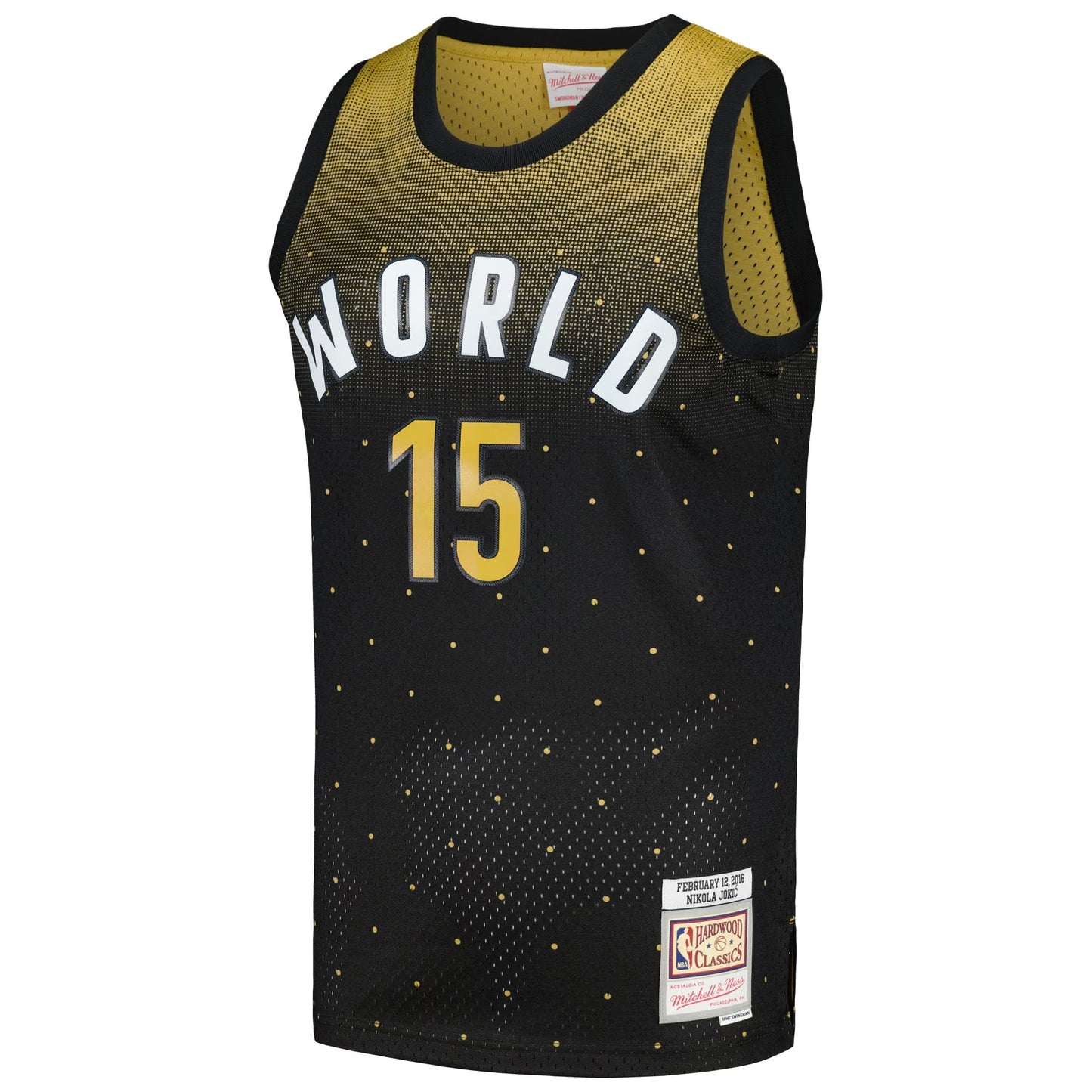 Men's Mitchell & Ness Nikola Jokic Black 2016 NBA Rising Stars Challenge Hardwood Classics Swingman Jersey
