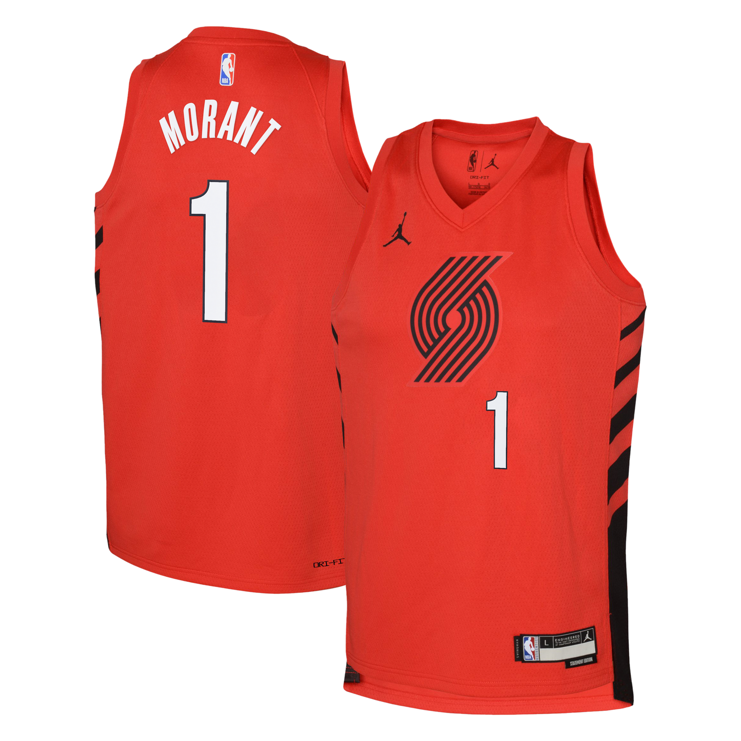 Portland Trail Blazers Jordan Brand Statement Edition Swingman Jersey - Red - Ja Morant - Youth