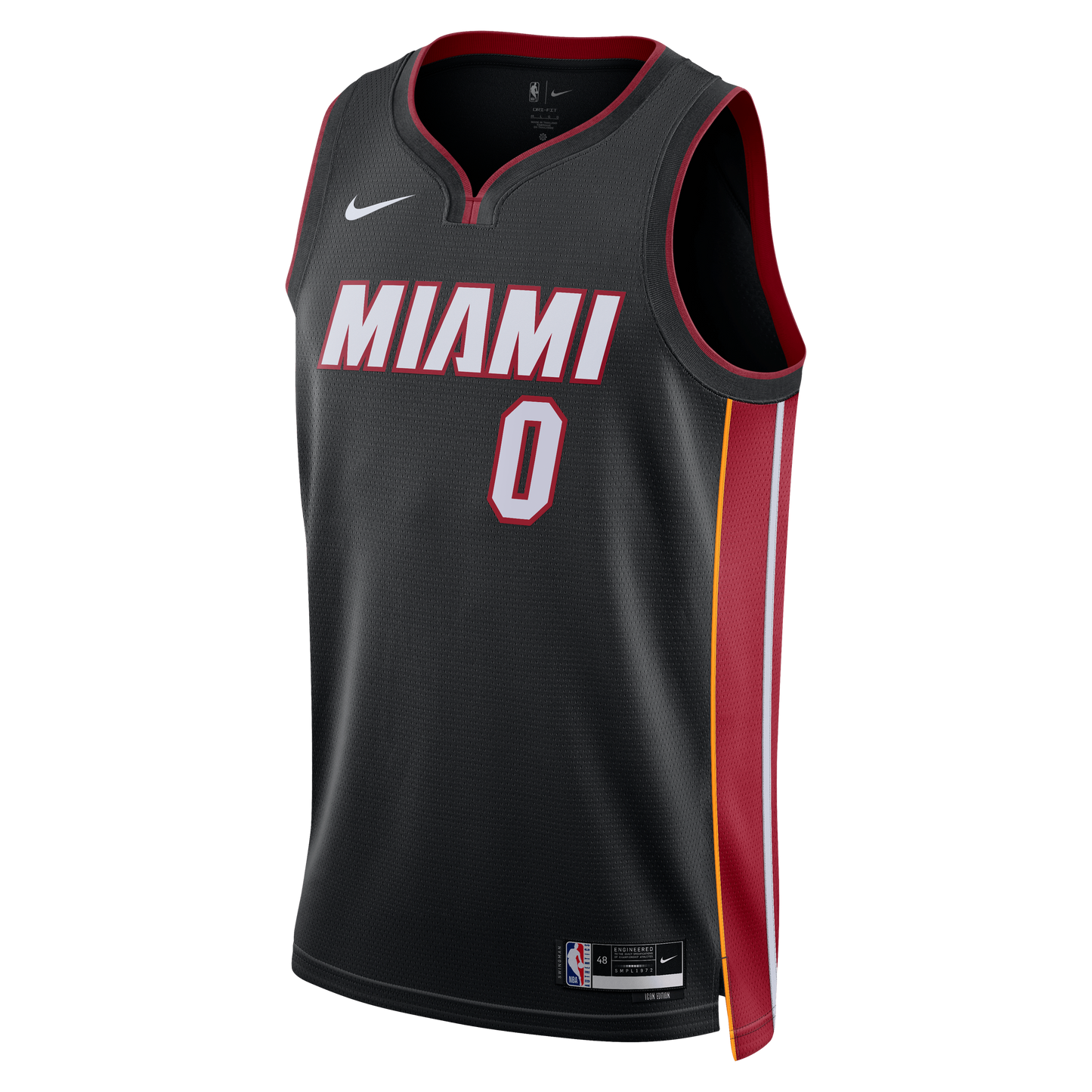 Miami Heat Nike Icon Edition Swingman Jersey - Black - Simone Fontecchio - Unisex