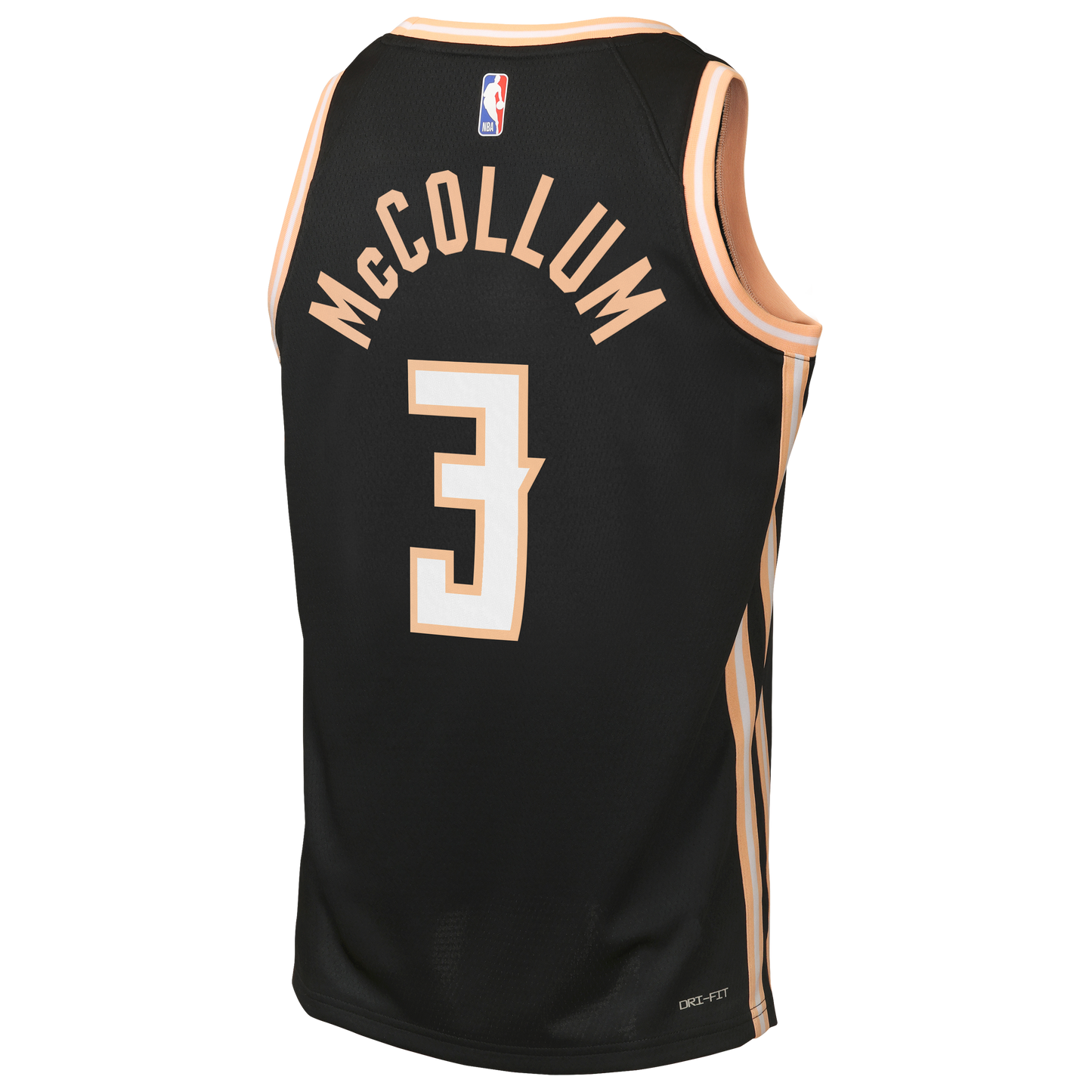 Nike Atlanta Hawks 2025/26 Nike City Edition Swingman Jersey - Black - CJ McCollum - Youth
