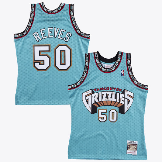 Vancouver Grizzlies Mitchell & Ness Bryant Reeves 1995 Swingman Authentic Jersey - Teal