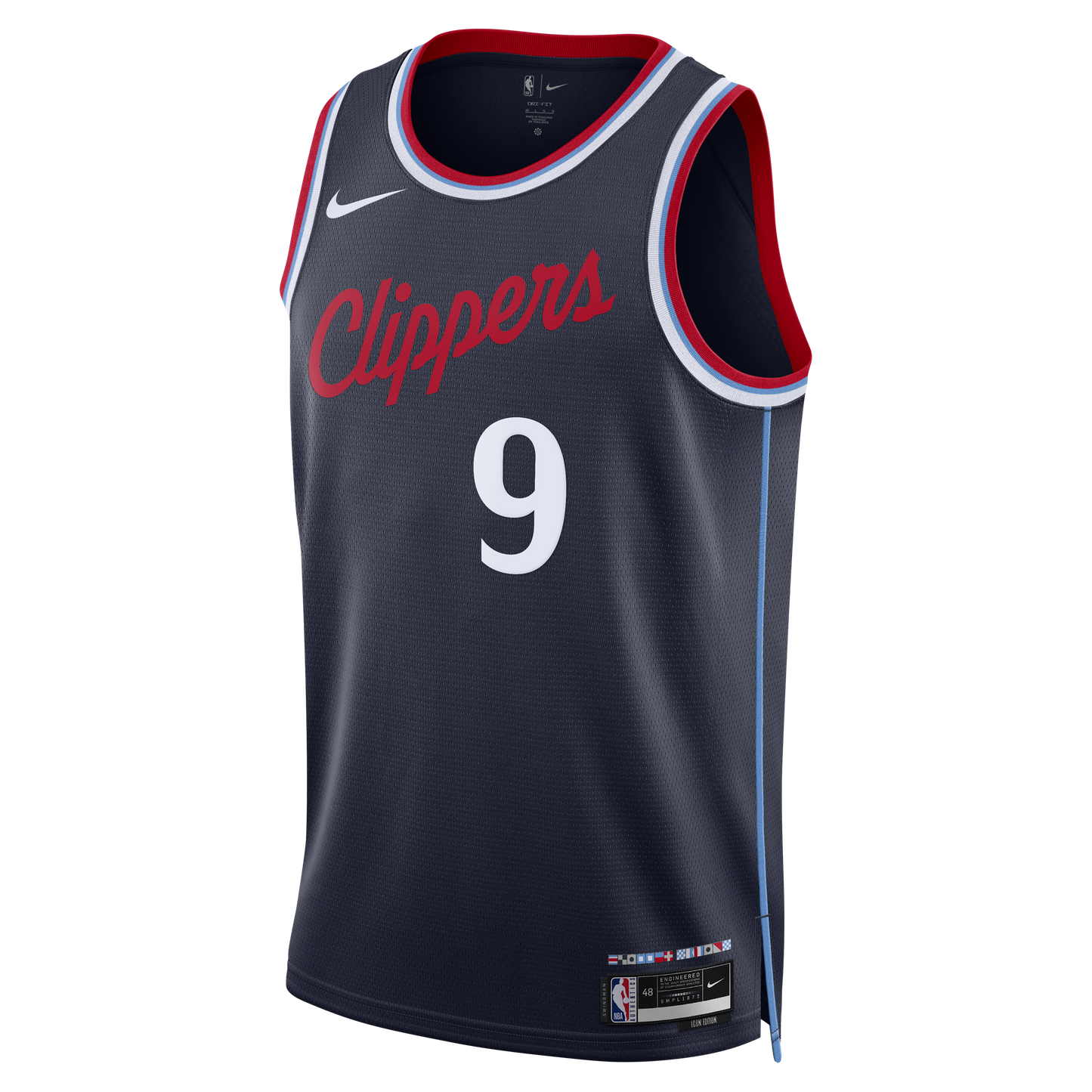 Los Angeles Clippers Nike Replica Icon Edition Swingman Jersey - Navy - Bennedict Mathurin - Unisex