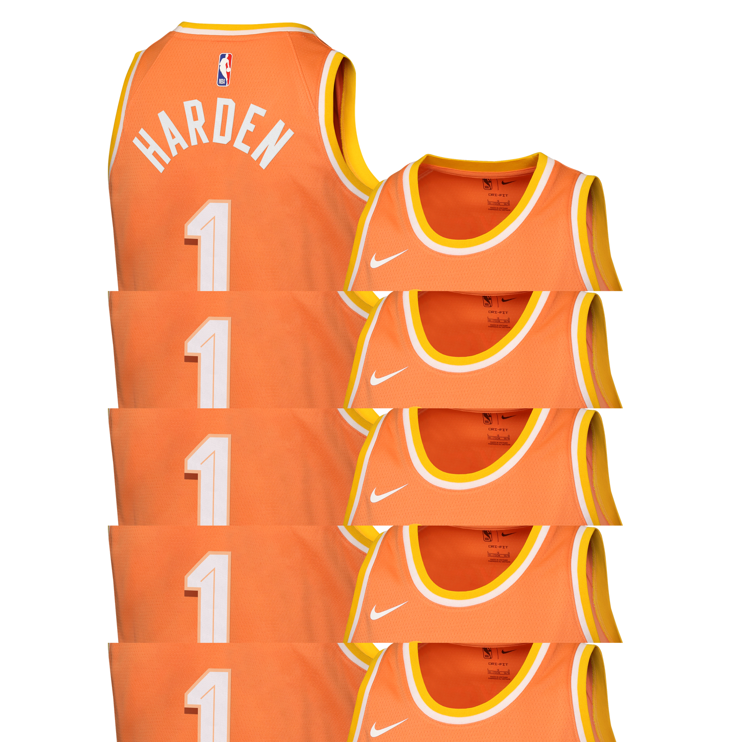 Nike Cleveland Cavaliers 2025/26 City Edition Swingman Jersey - Orange - James Harden - Youth