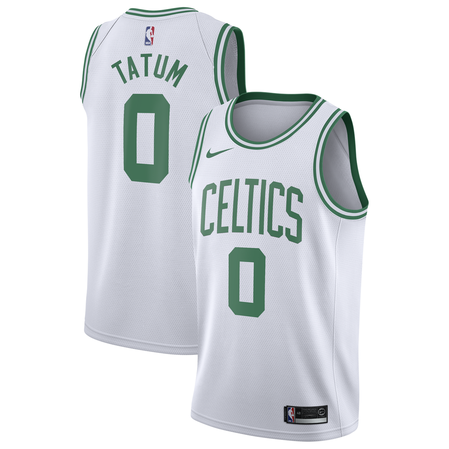 Boston Celtics Nike Association Edition Swingman Jersey - White - Jayson Tatum - Youth