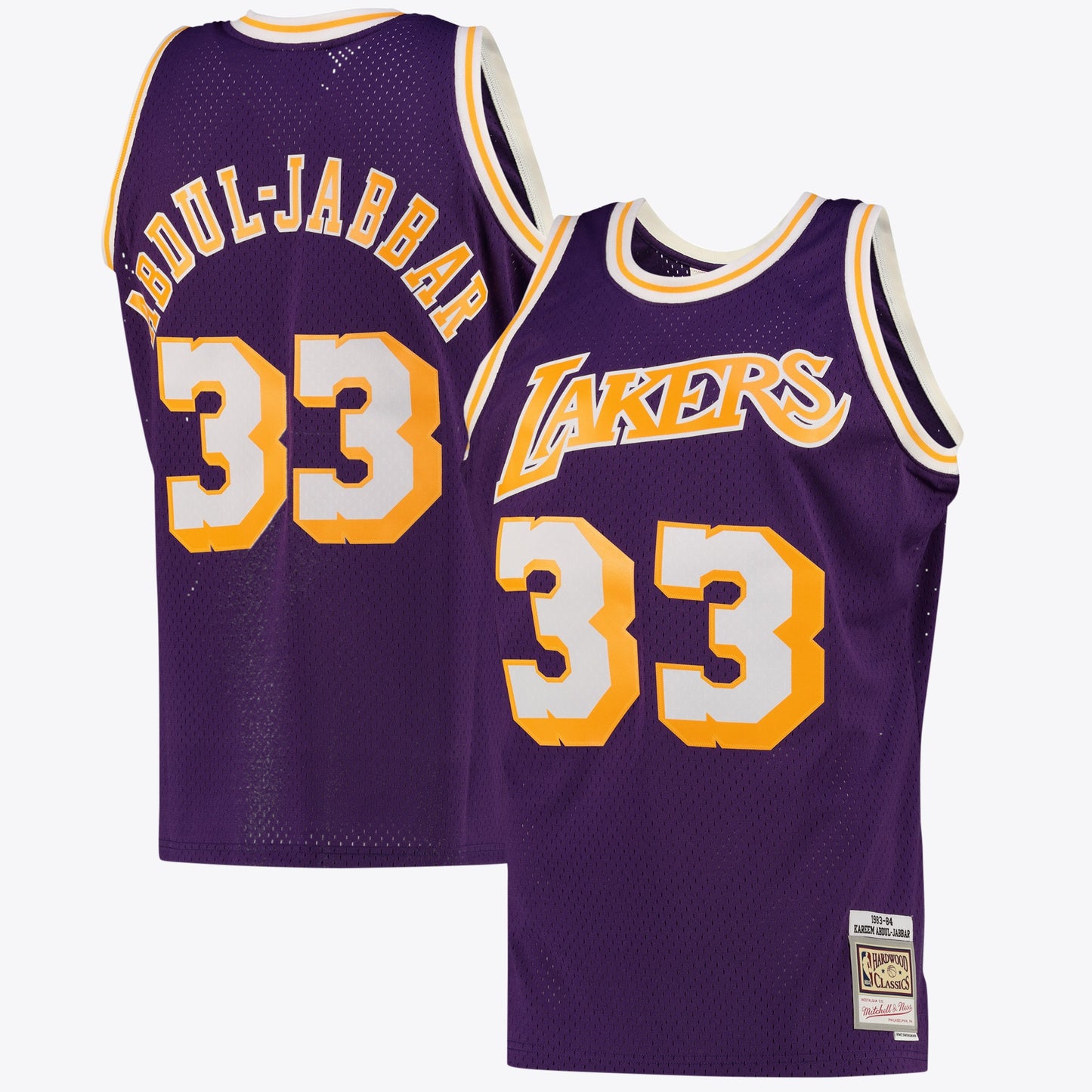 Los Angeles Lakers Kareem Abdul-Jabbar Alternate Swingman Jersey By Mitchell & Ness - Purple - Mens