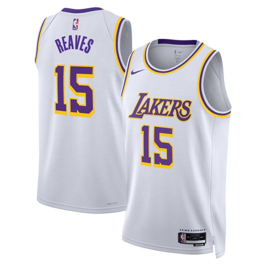 Los Angeles Lakers Nike Association Edition Swingman Jersey - White - Austin Reaves - Unisex