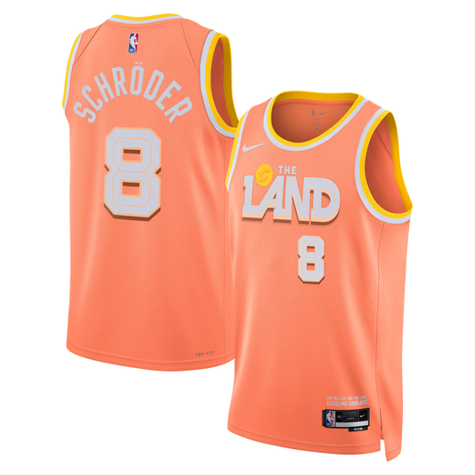 Nike Cleveland Cavaliers 2025/26 City Edition Swingman Jersey - Orange - Dennis Schröder - Unisex