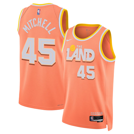 Cleveland Cavaliers Nike 2025/26 City Edition Swingman Jersey - Orange - Donovan Mitchell - Unisex