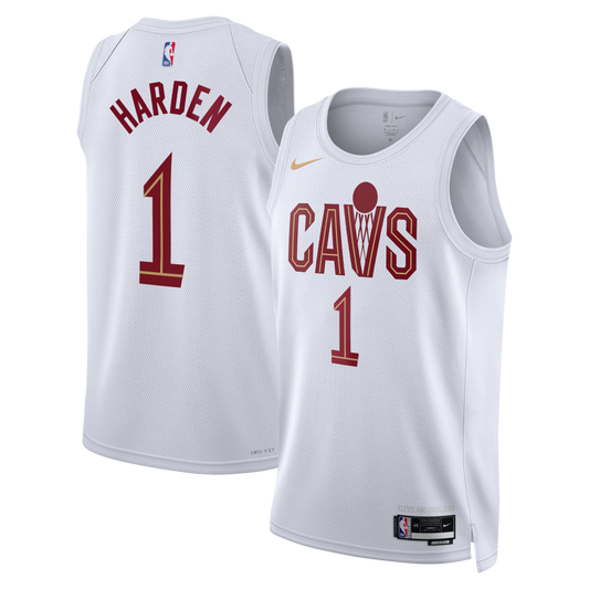 Cleveland Cavaliers Nike Association Edition Swingman Jersey - White - James Harden - Unisex