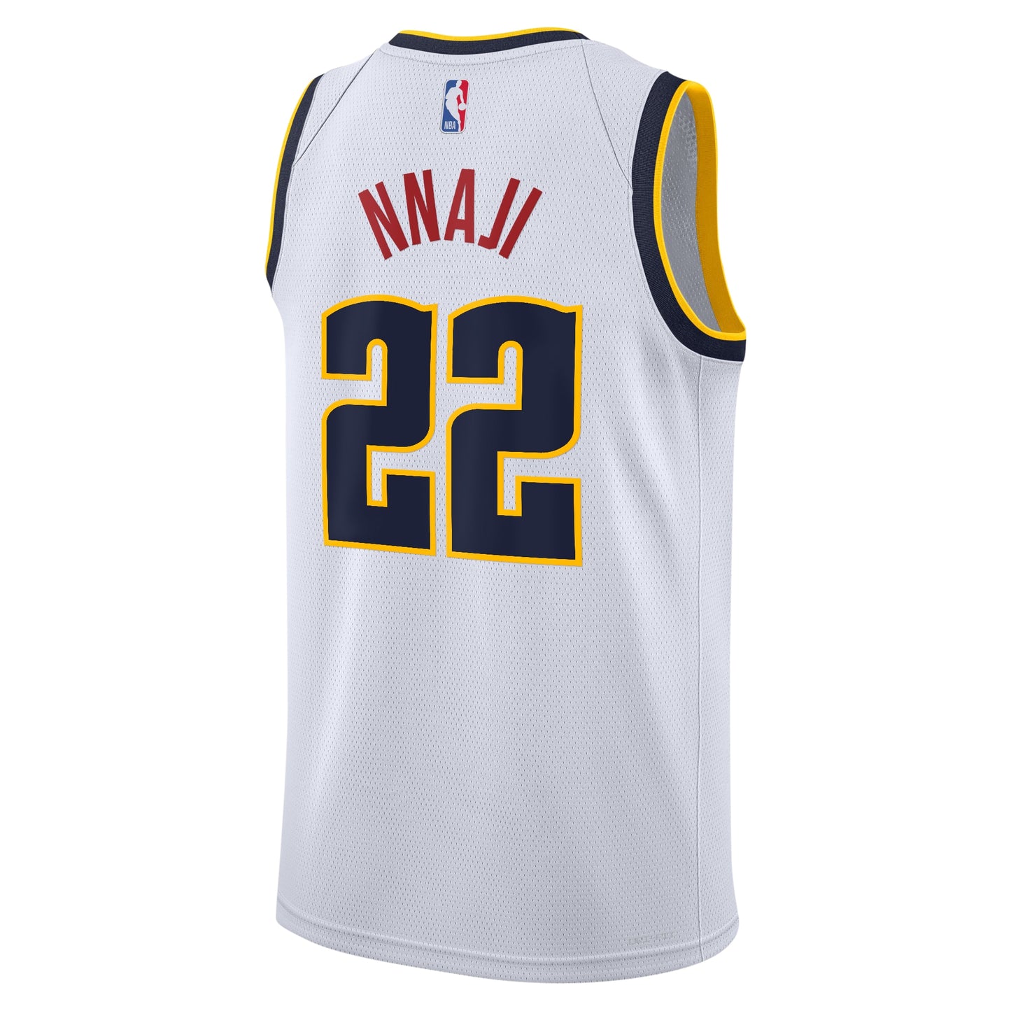 Denver Nuggets Nike Association Swingman Jersey - White - Zeke Nnaji - Youth