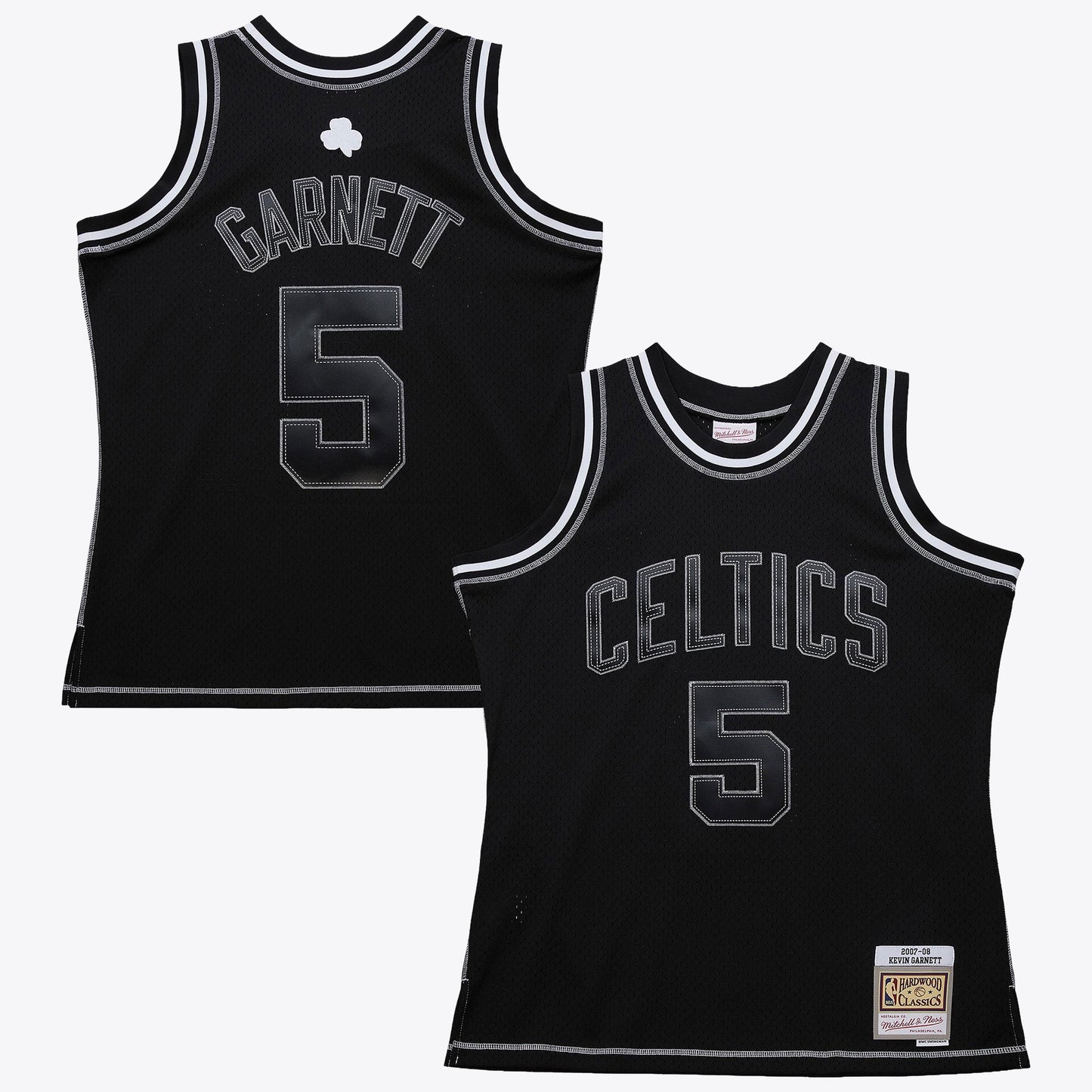 Boston Celtics Mitchell & Ness Kevin Garnett 2007 Contrast 2K Swingman Jersey - Black