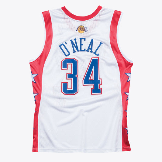 NBA 2004 West Shaquille ONeal Authentic All-Star Jersey By Mitchell & Ness - White - Mens