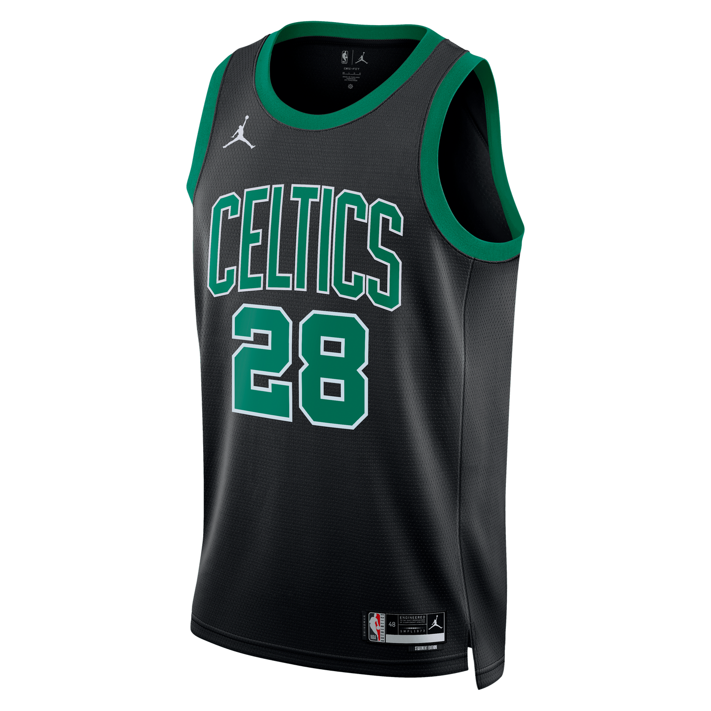 Boston Celtics Jordan Brand Statement Edition Swingman Jersey - Black - Hugo González - Unisex