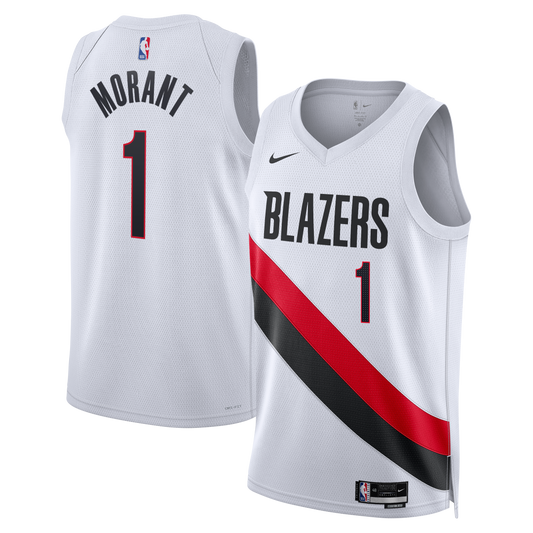 Portland Trail Blazers Nike Replica Association Edition Swingman Jersey - White - Ja Morant - Unisex