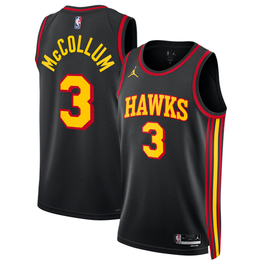 Atlanta Hawks Jordan Brand Statement Edition Swingman Jersey - Black - CJ McCollum - Unisex