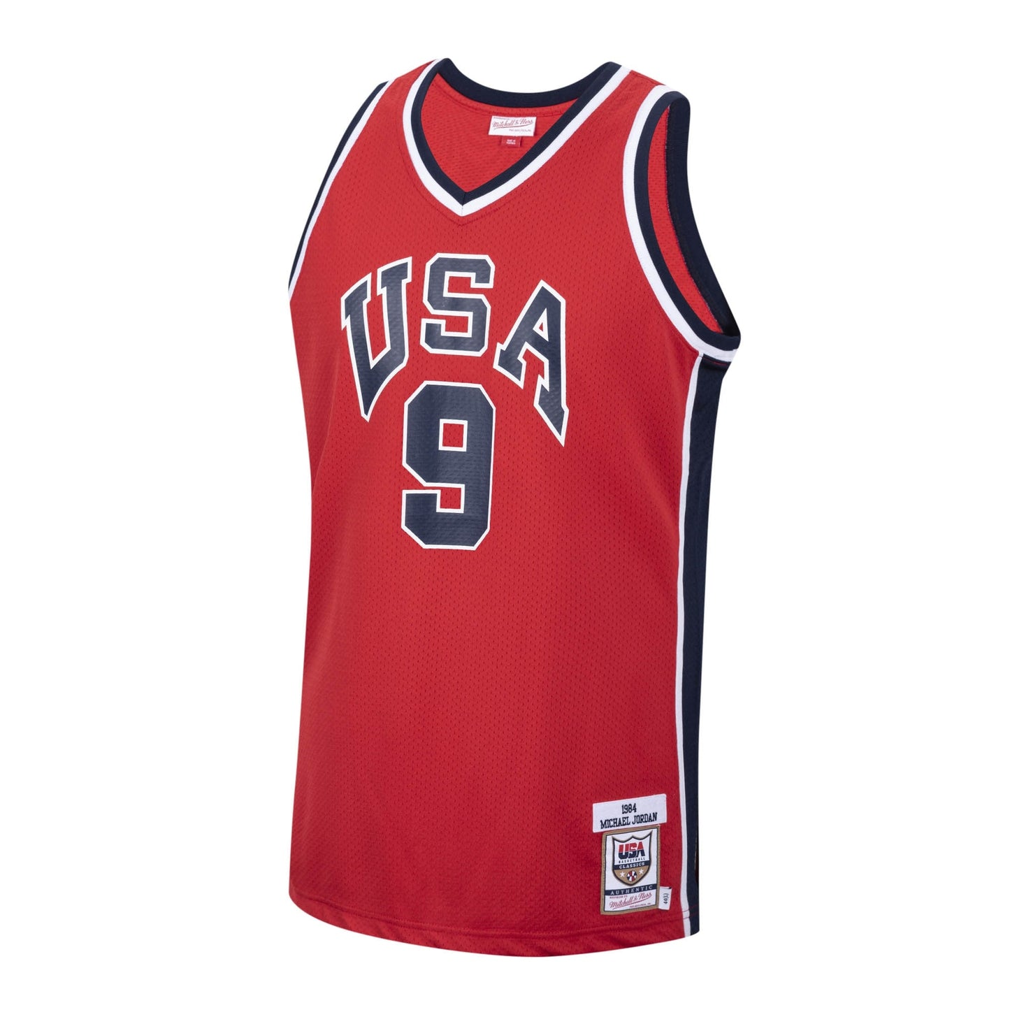 USA 1984 Michael Jordan USA Basketball Authentic Alternate Jersey By Mitchell & Ness - Red - Mens
