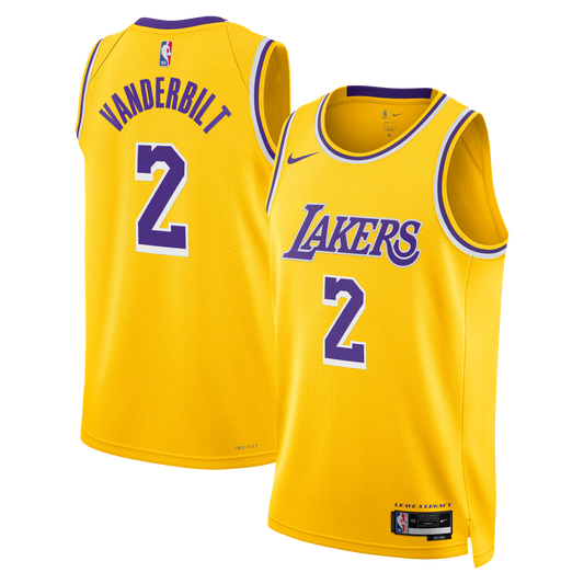 Los Angeles Lakers Nike Icon Edition Swingman Jersey - Gold - Jarred Vanderbilt - Unisex