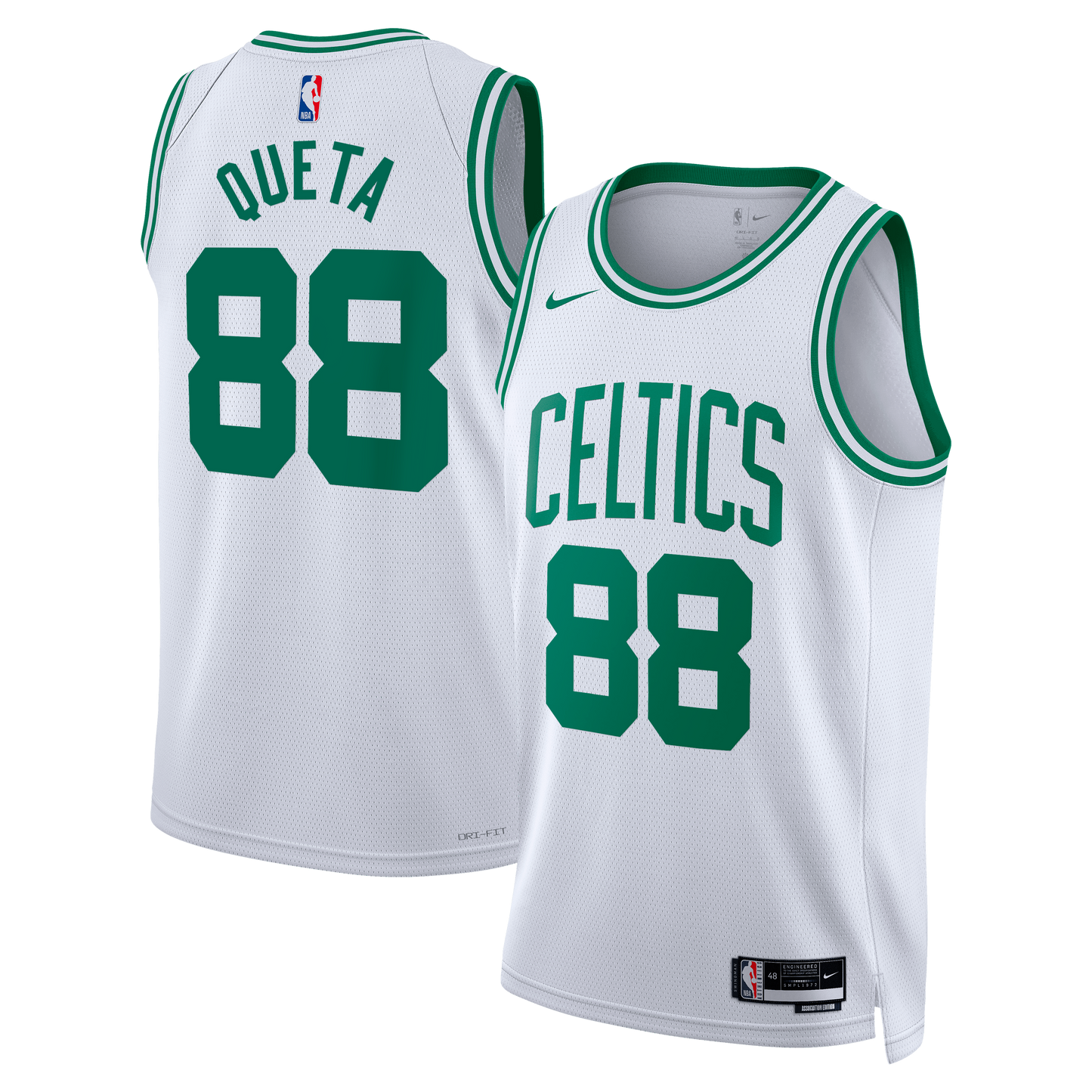 Boston Celtics Nike Association Edition Swingman Jersey - White - Neemias Queta - Unisex