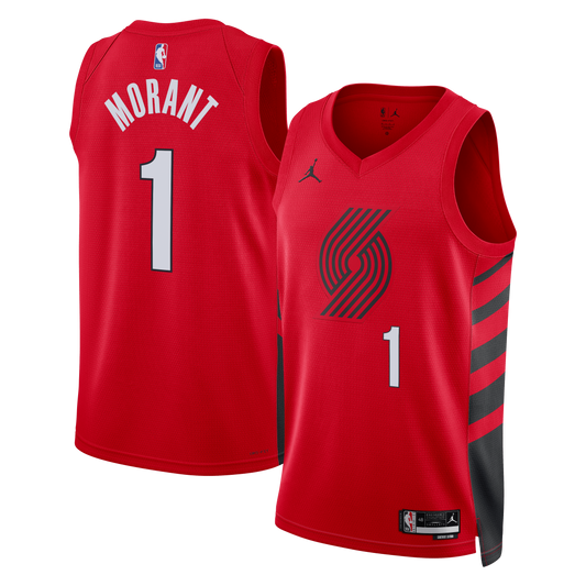 Portland Trail Blazers Jordan Brand Statement Edition Swingman Jersey - Red - Ja Morant - Unisex