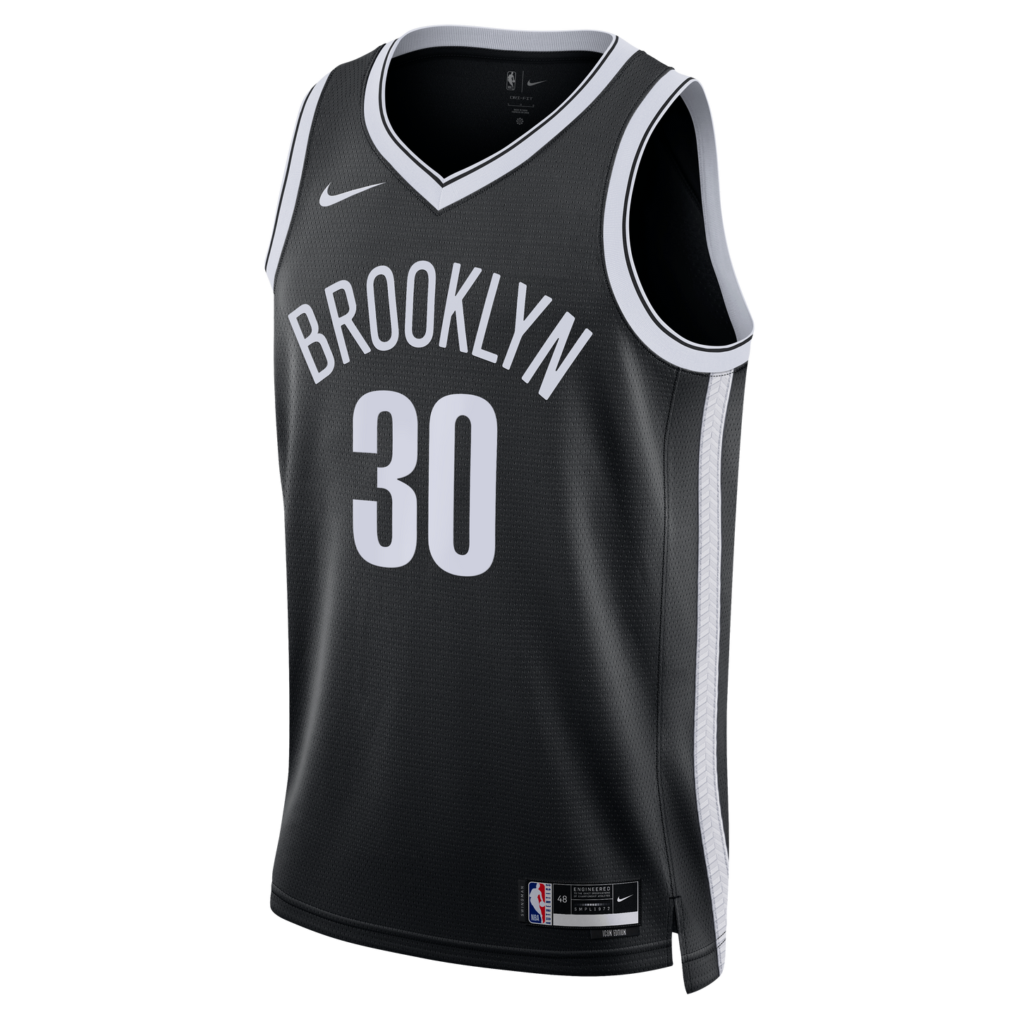 Brooklyn Nets Nike Icon Swingman Jersey- Black - Julius Randle - Unisex