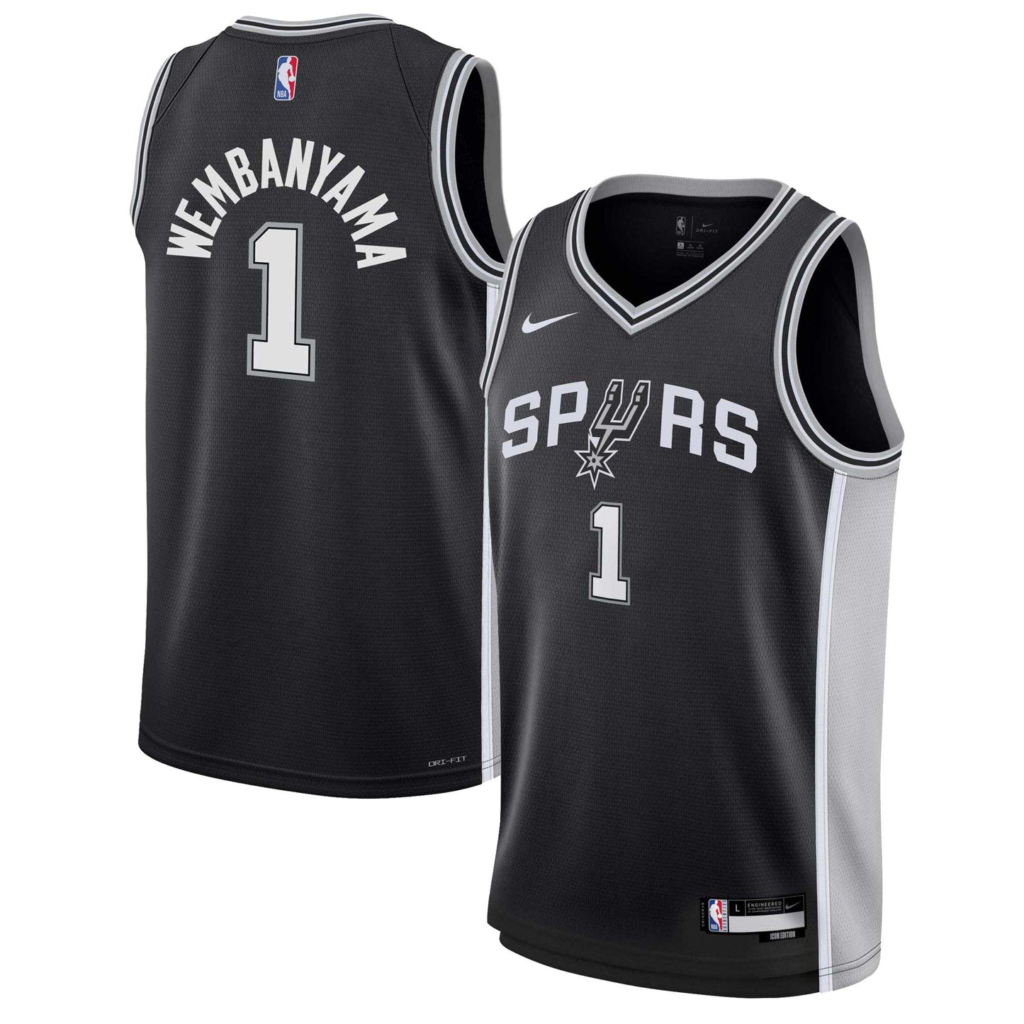 San Antonio Spurs Nike Icon Swingman Jersey - Victor Wembanyama - Youth