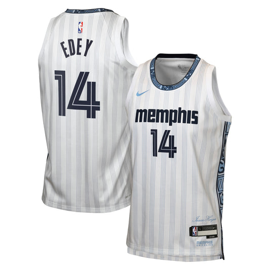 Memphis Grizzlies Nike 2025/26 City Edition Swingman Jersey - Gray - Zach Edey - Youth