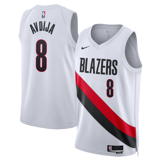 Portland Trail Blazers Nike Replica Association Edition Swingman Jersey - White - Deni Avdija - Unisex