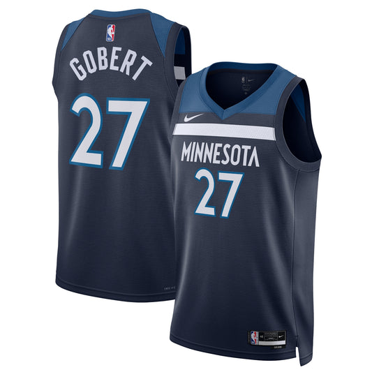 Minnesota Timberwolves Nike Icon Edition Swingman Jersey - Navy - Rudy Gobert - Unisex