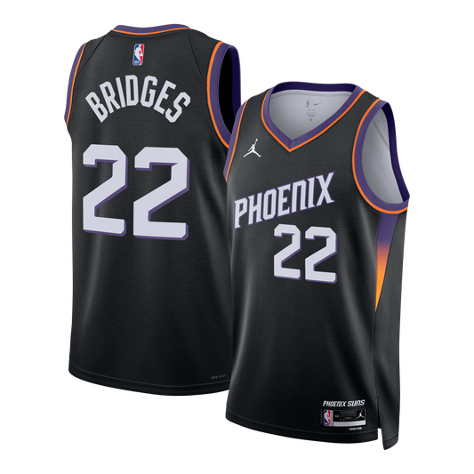 Phoenix Suns Jordan Brand Statement Edition Jersey - Black - Miles Bridges - Unisex