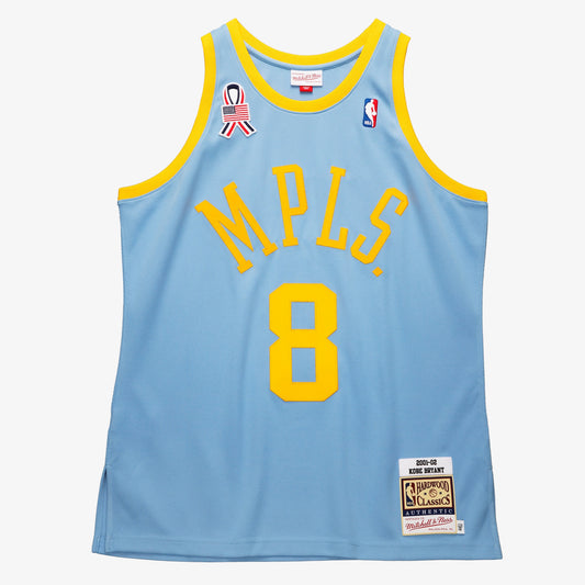 Men's Mitchell & Ness Kobe Bryant Powder Blue Los Angeles Lakers 2001/02 Hardwood Classics Authentic Player Jersey