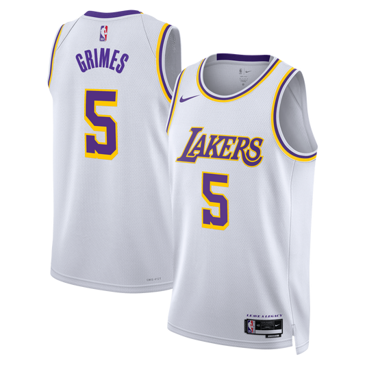 Los Angeles Lakers Nike Association Edition Edition Swingman Jersey - White - Quentin Grimes - Unisex