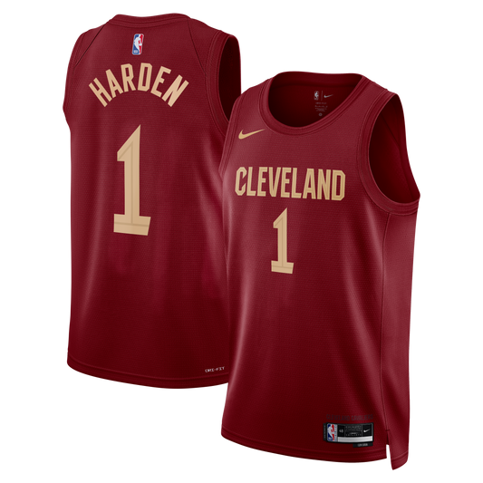 Cleveland Cavaliers Nike Icon Edition Swingman Jersey - Wine - James Harden - Unisex