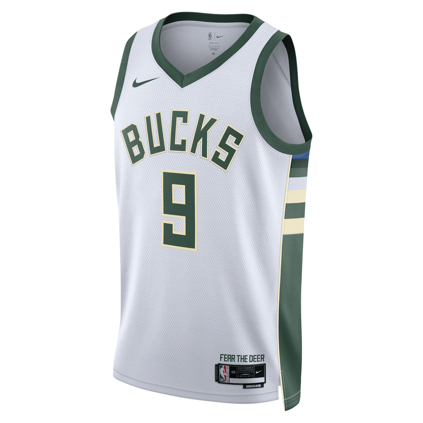 Milwaukee Bucks Nike Association Edition Swingman Jersey - White - Kel'el Ware - Unisex