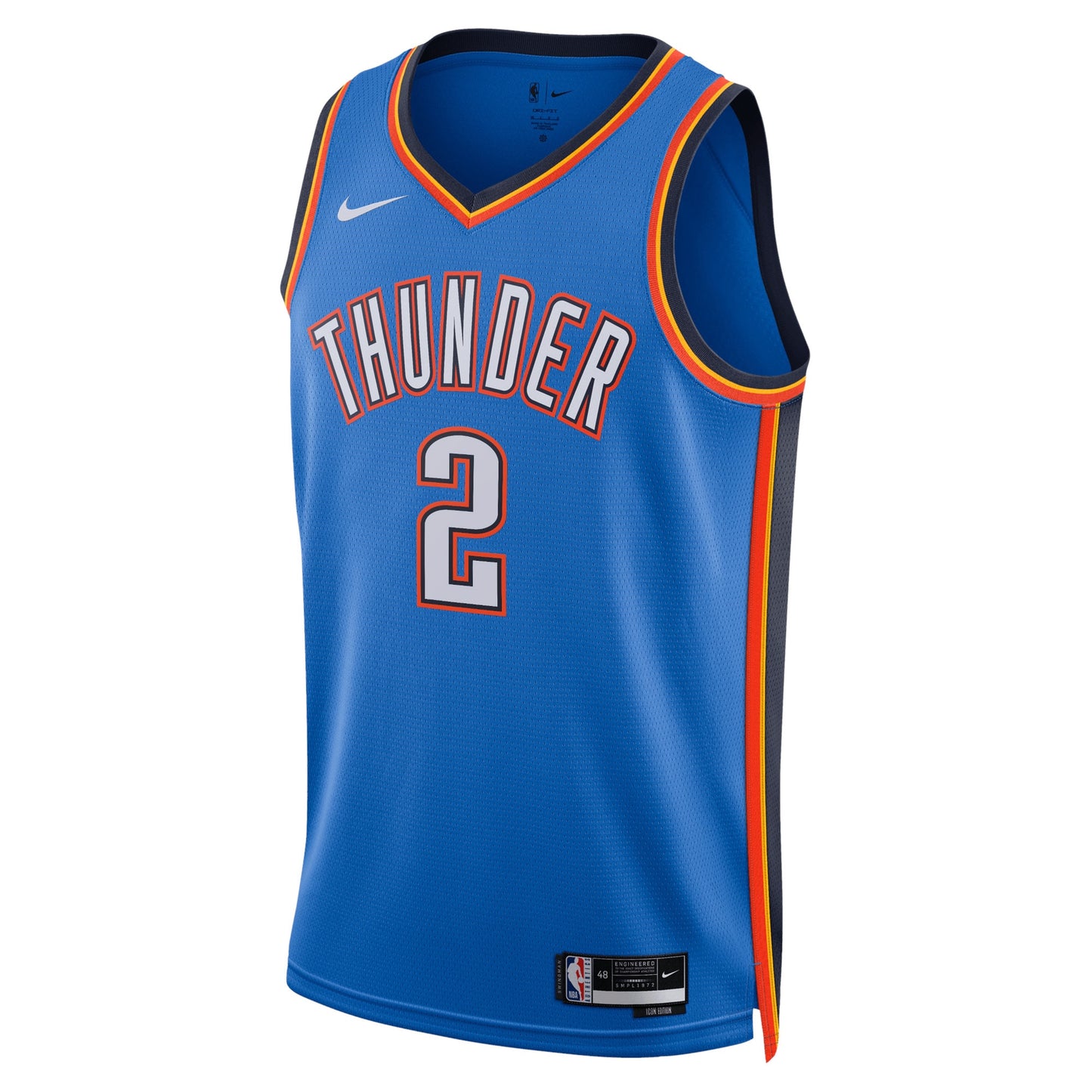Oklahoma City Thunder Nike Icon Edition Swingman Jersey - Blue - Shai Gilgeous-Alexander - Unisex