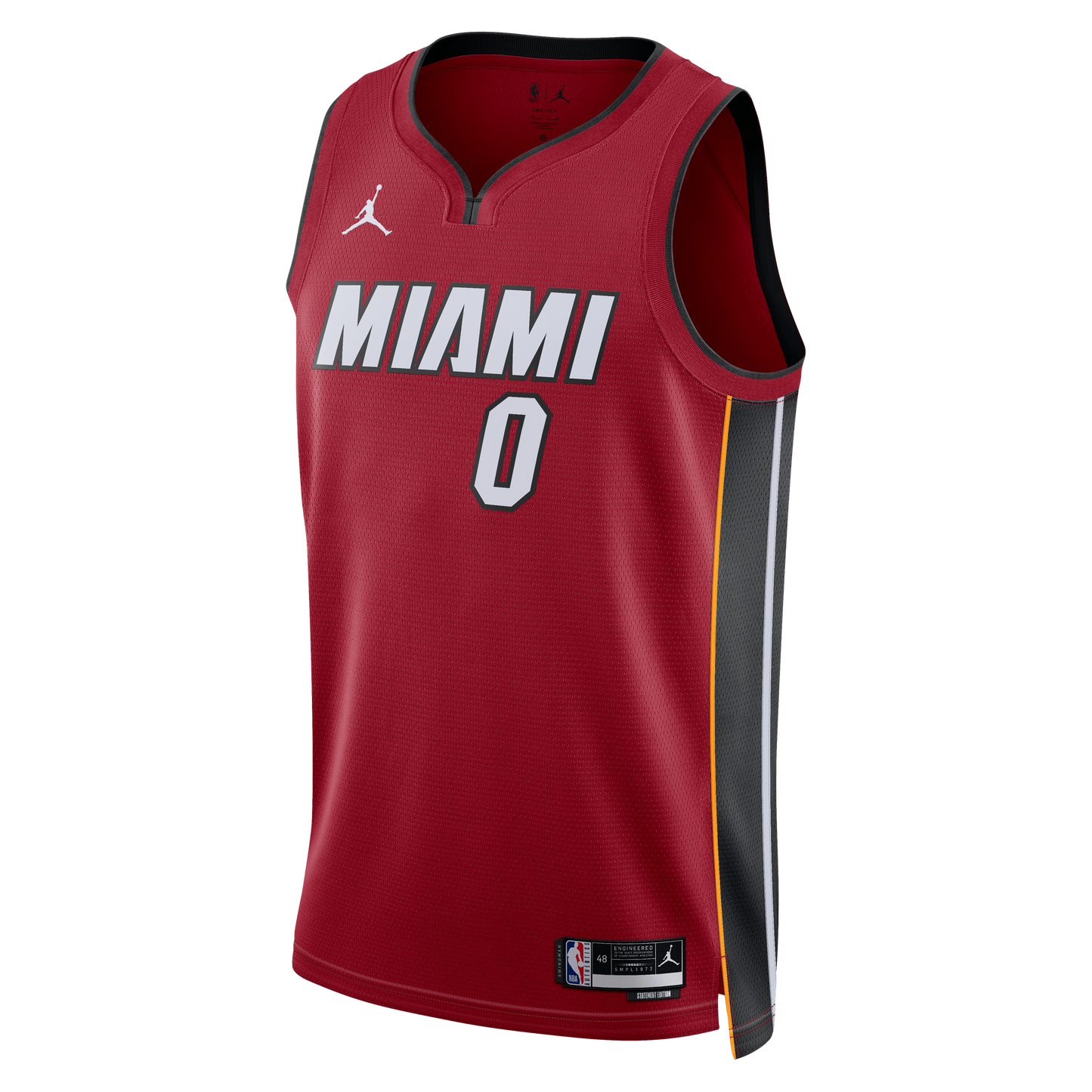 Miami Heat Jordan Brand Statement Edition Swingman Jersey - Red - Simone Fontecchio - Unisex
