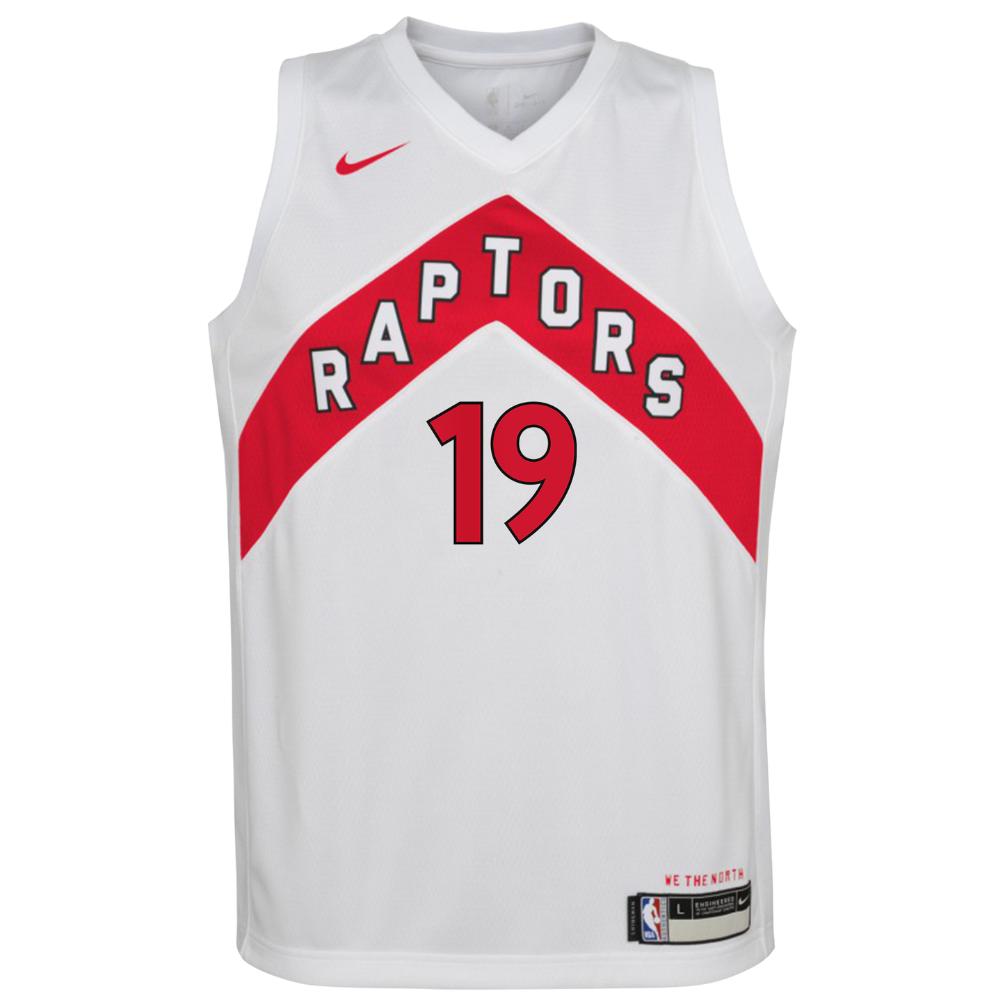 Toronto Raptors Nike Association Edition Swingman Jersey - White - Jakob Poeltl - Youth