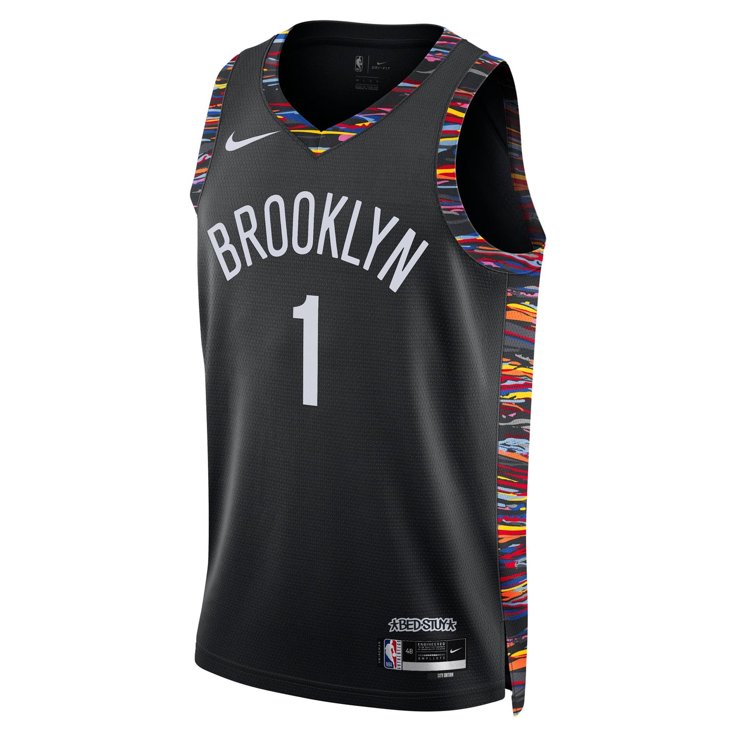 Brooklyn Nets Nike 2025/26 City Edition Swingman Jersey - Black - Ziaire Williams - Unisex