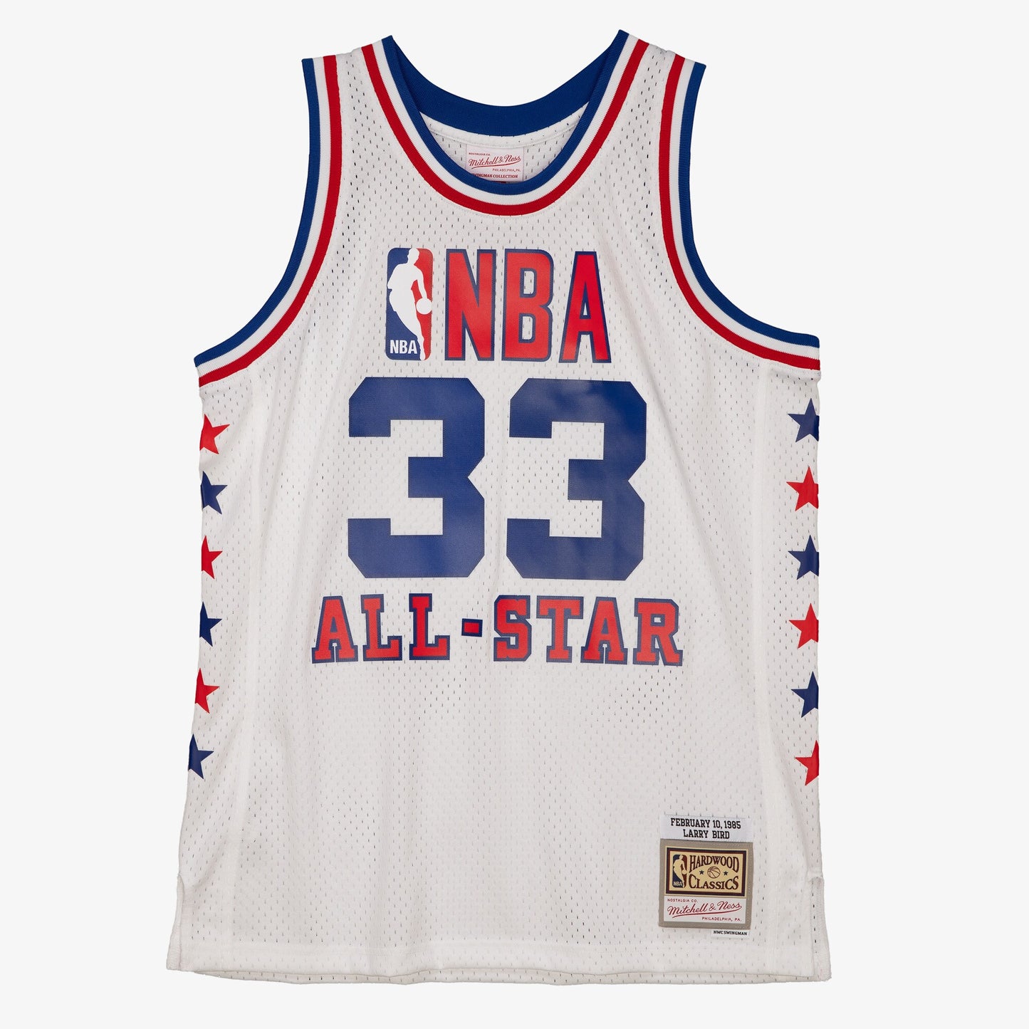 NBA Mitchell & Ness Larry Bird 1985 All-Star Swingman Authentic Jersey - White