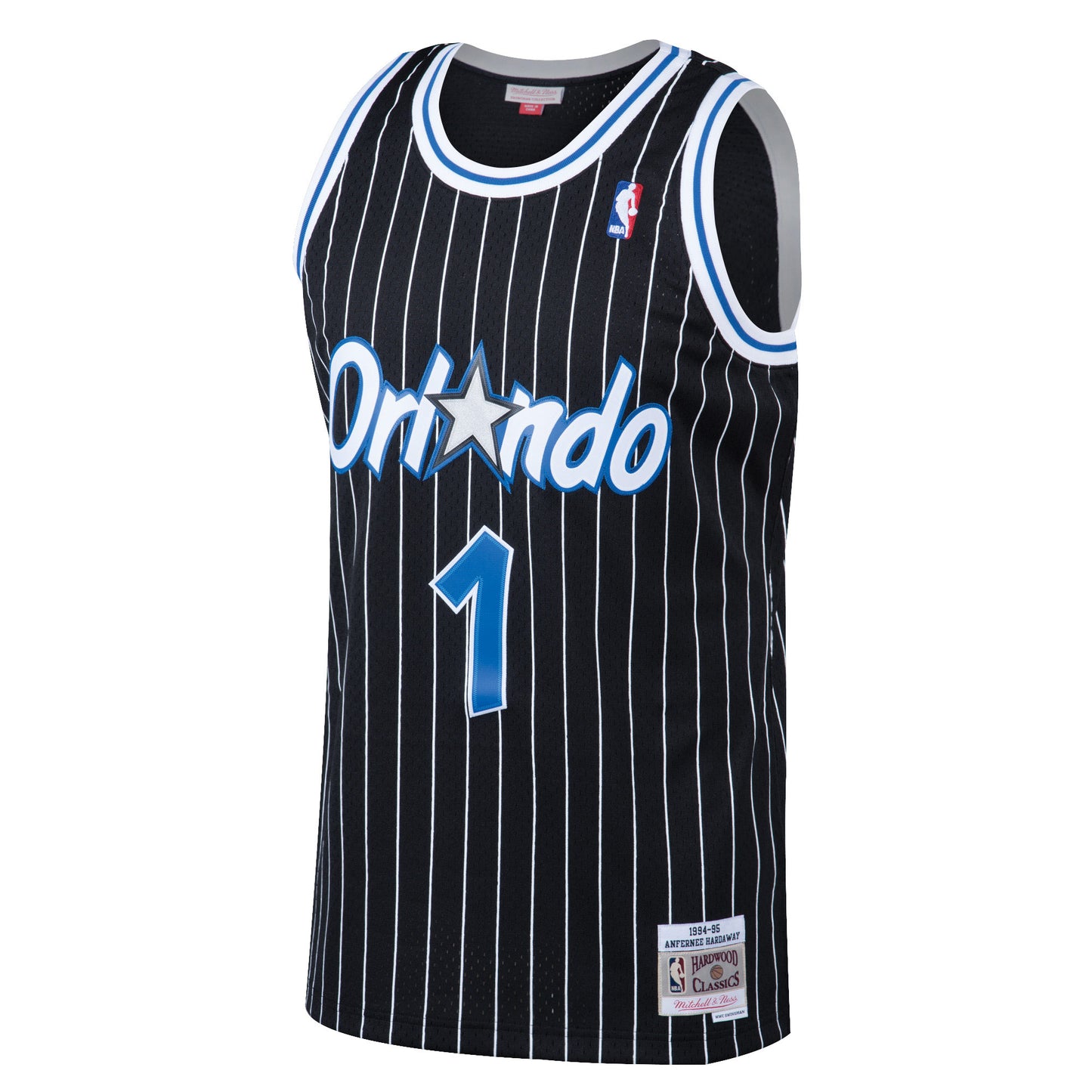 Men's Mitchell & Ness Penny Hardaway Black Orlando Magic 1994-95 Hardwood Classics Swingman Jersey