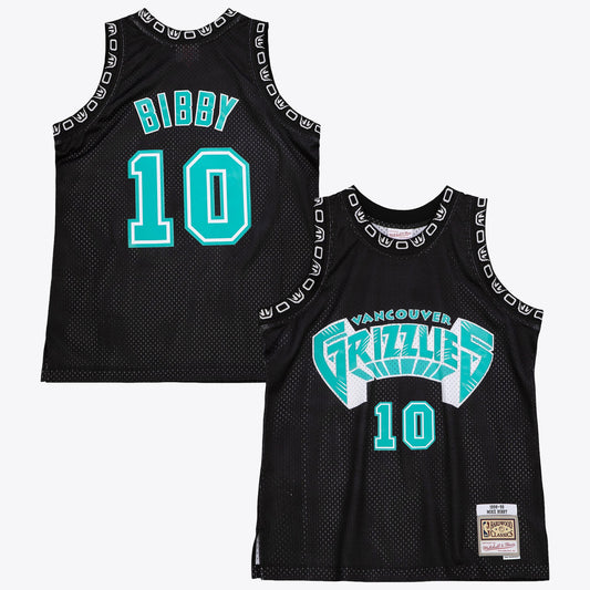 Vancouver Grizzlies Mitchell & Ness Mike Bibby 1998 Team Color Swingman Jersey - Black