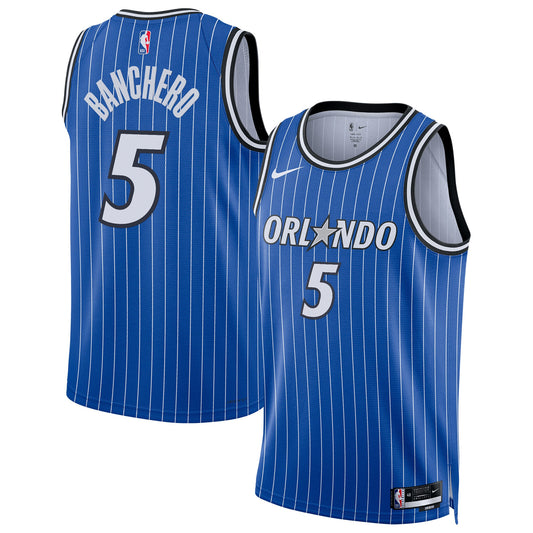 Orlando Magic Nike Replica Icon Edition Swingman Jersey - Blue - Paolo Banchero - Unisex