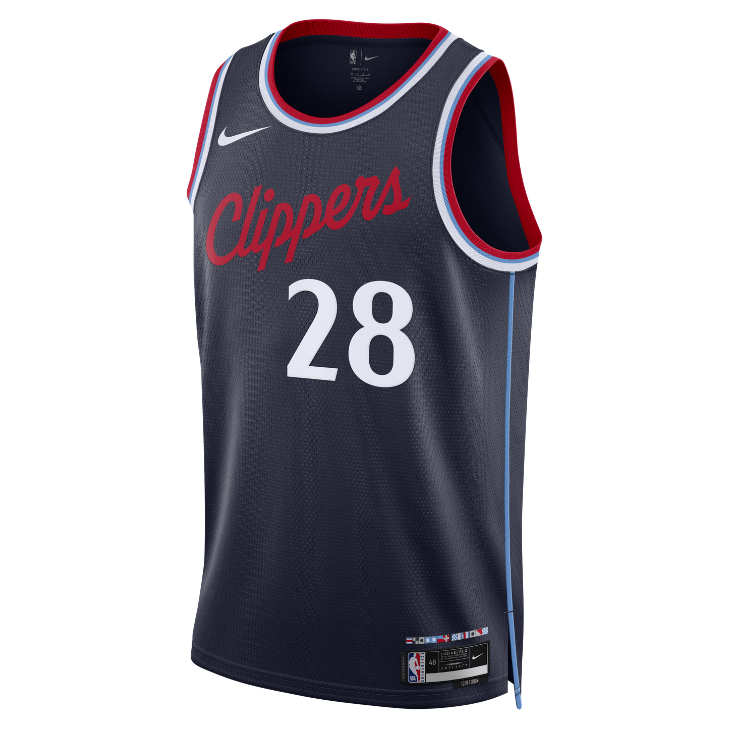 Los Angeles Clippers Nike Replica Icon Edition Swingman Jersey - Navy - Rui Hachimura - Youth