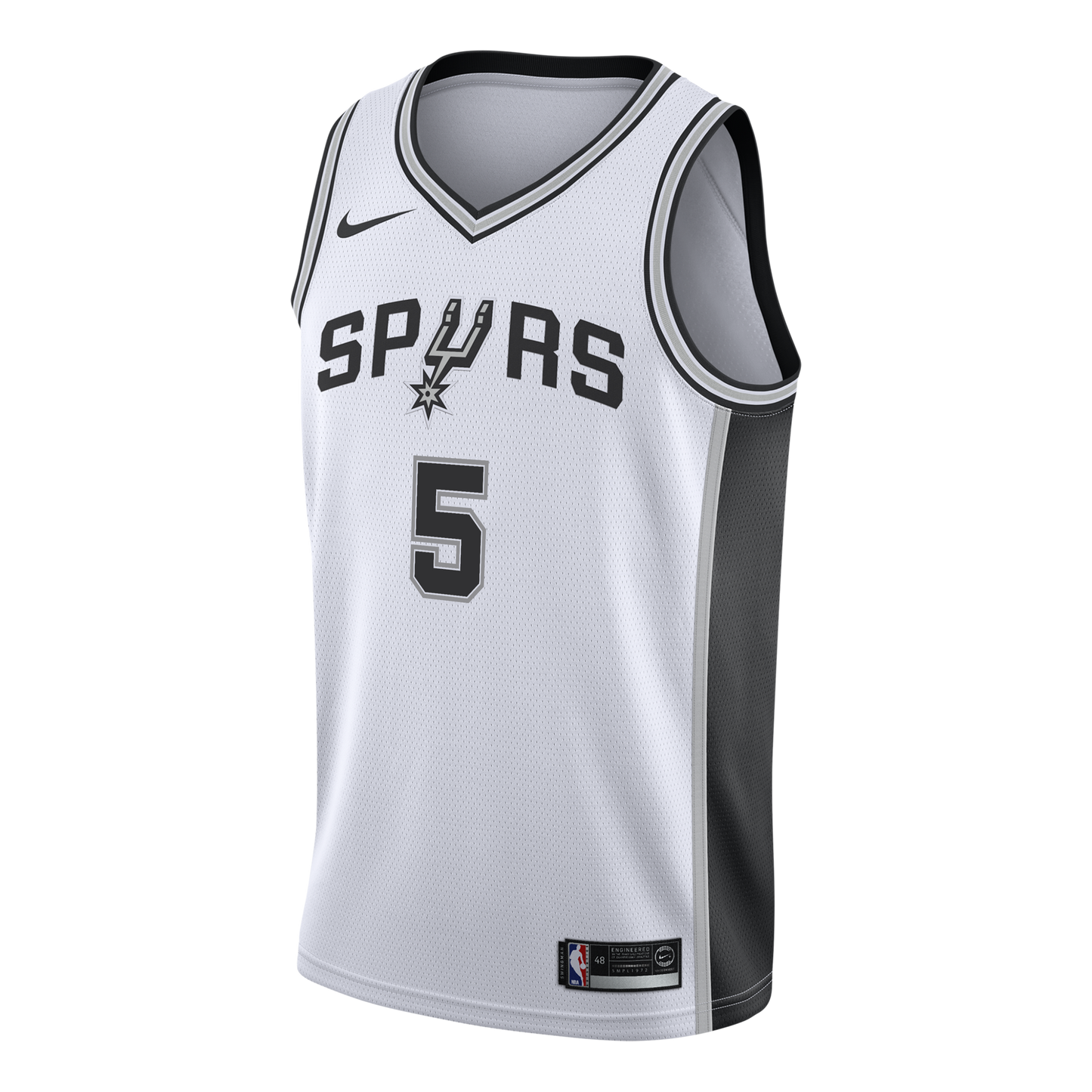 San Antonio Spurs Nike Association Edition Swingman Jersey – White - Stephon Castle - Youth