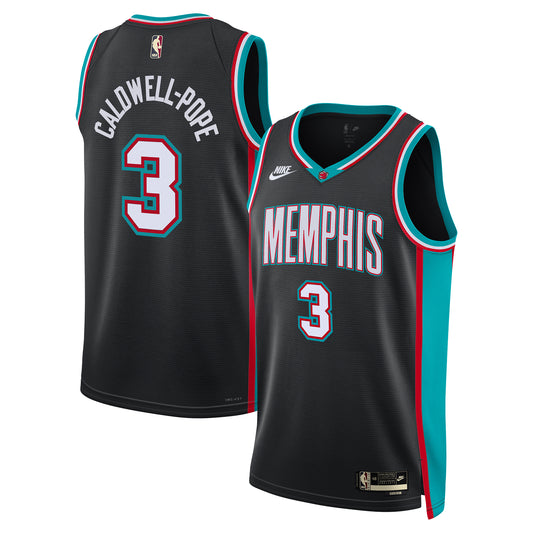 Memphis Grizzlies Nike Classic Edition Jersey - Black - Kentavious Caldwell-Pope - Unisex