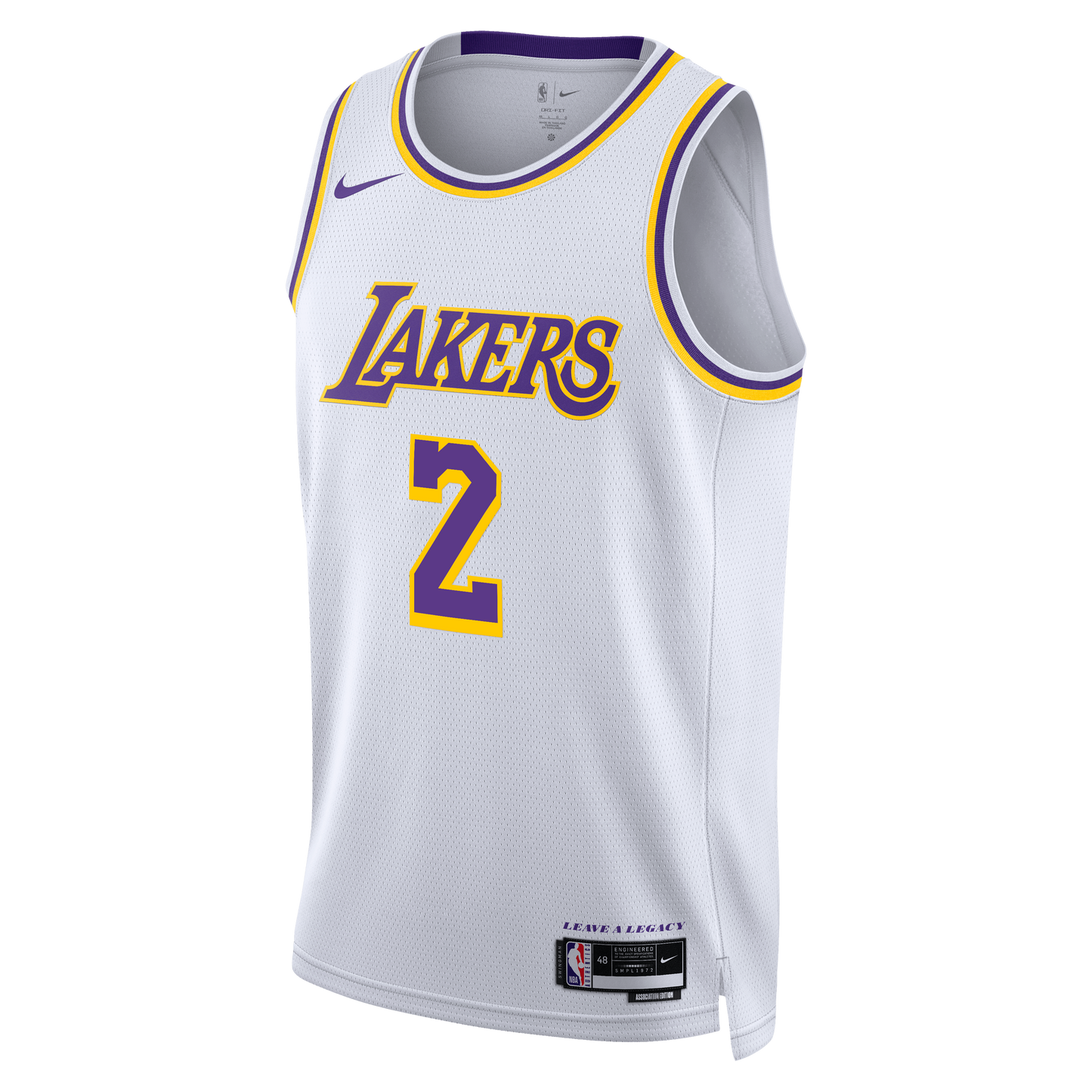 Los Angeles Lakers Nike Association Edition Swingman Jersey - White - Jarred Vanderbilt - Unisex