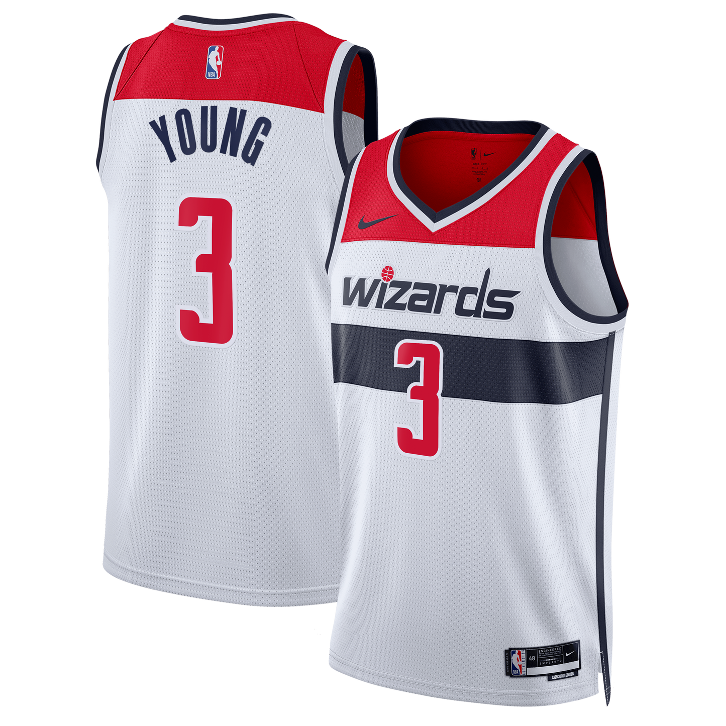 Washington Wizards Nike Association Edition Swingman Jersey - White - Trae Young - Unisex