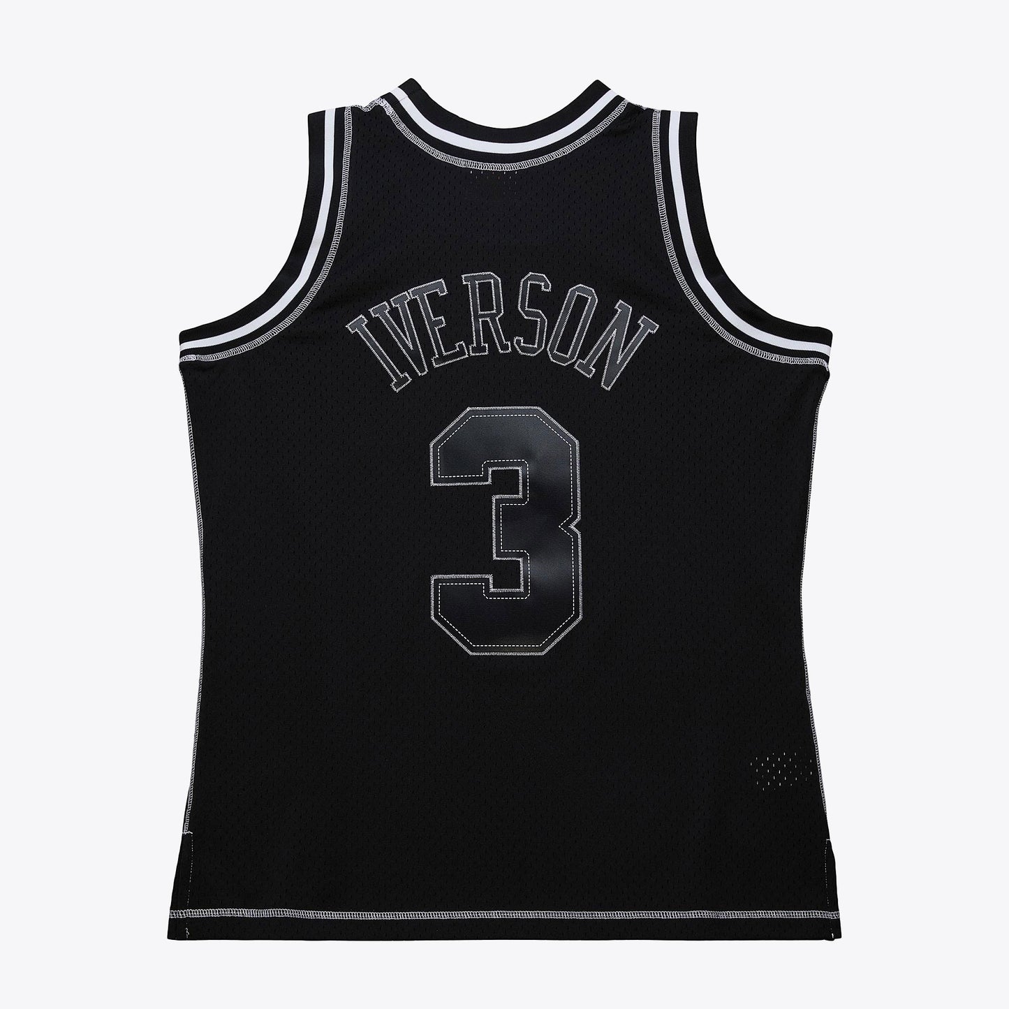 Philadelphia 76ers Mitchell & Ness Allen Iverson 1996 Contrast 2K Swingman Jersey - Black