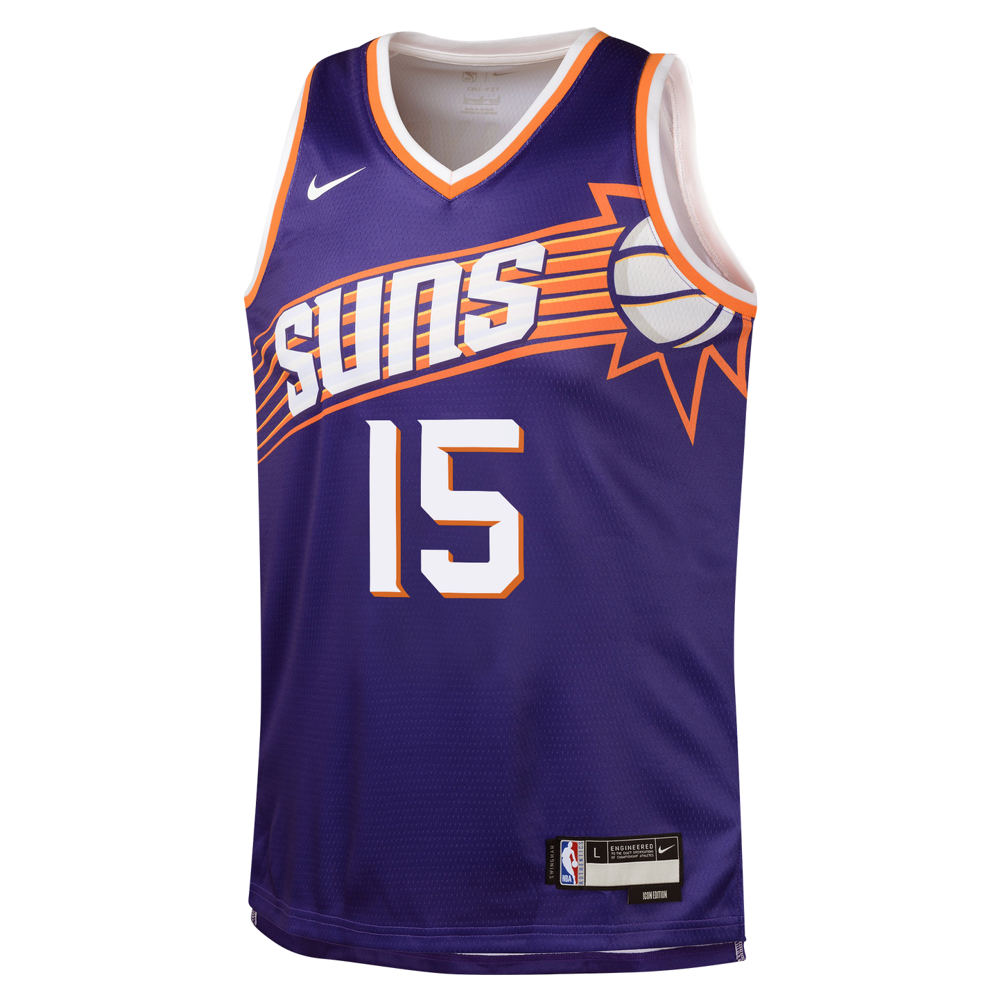 Phoenix Suns Nike Icon Edition Swingman Jersey - Purple - Devin Booker - Youth